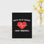 大動脈弁置換術 心臓の意識向上 カード (黄色い花)