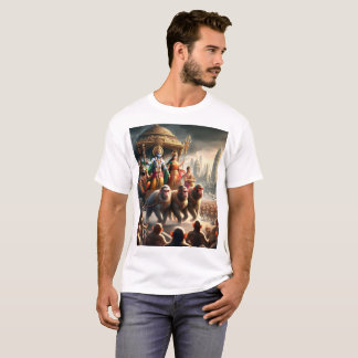 大勢の人々がpのパレードを見ている tシャツ