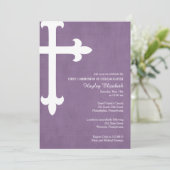 大十字宗教招待状、紫 招待状 (スタンド正面)