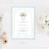 大千年のジンジャージャーの瓶の赤ちゃんシャワー 招待状