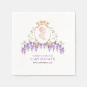 大千年の藤の赤ちゃんシャワー スタンダードカクテルナプキン (正面)