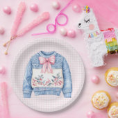 大千年の | 醜いクリスマスセーター ペーパープレート (パーティー)