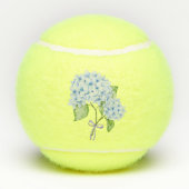 大千年フローラアジサイ名門私立校風のブルー テニスボール (裏面)