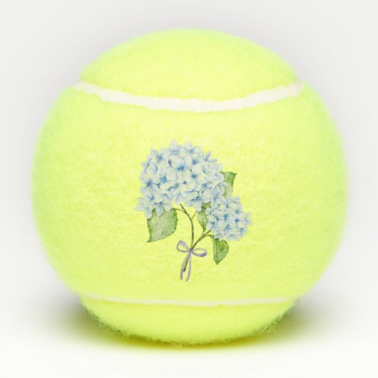 大千年フローラアジサイ名門私立校風のブルー テニスボール (裏面)