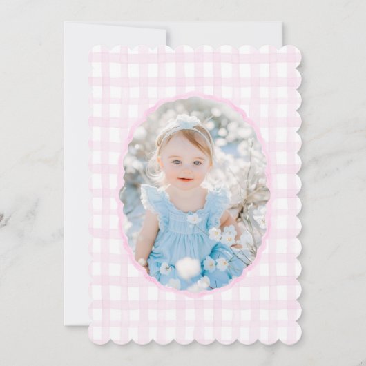 大千年名門私立校風ののドリーと私のピンクの弓 招待状 (裏面)