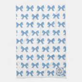 大千年名門私立校風の代のブルーリボンティータオル キッチンタオル (縦)