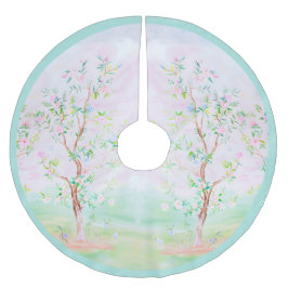 大千年紀のシノワセ名門私立校風のリーフローラ ブラッシュドポリエステルツリースカート