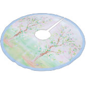 大千年紀のシノワセ名門私立校風のリーフローラ ブラッシュドポリエステルツリースカート (アングル)