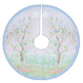 大千年紀のシノワセ名門私立校風のリーフローラ ブラッシュドポリエステルツリースカート (正面)