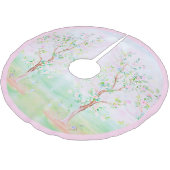 大千年紀のシノワセ名門私立校風のリーフローラ ブラッシュドポリエステルツリースカート (アングル)