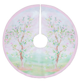 大千年紀のシノワセ名門私立校風のリーフローラ ブラッシュドポリエステルツリースカート