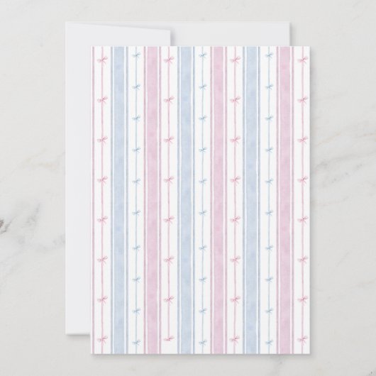 大千年紀のバウ名門私立校風のカボチャのジェンダーの明け 招待状 (裏面)