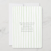 大千年紀の熊男女兼用の赤ちゃんシャワー 招待状 (裏面)