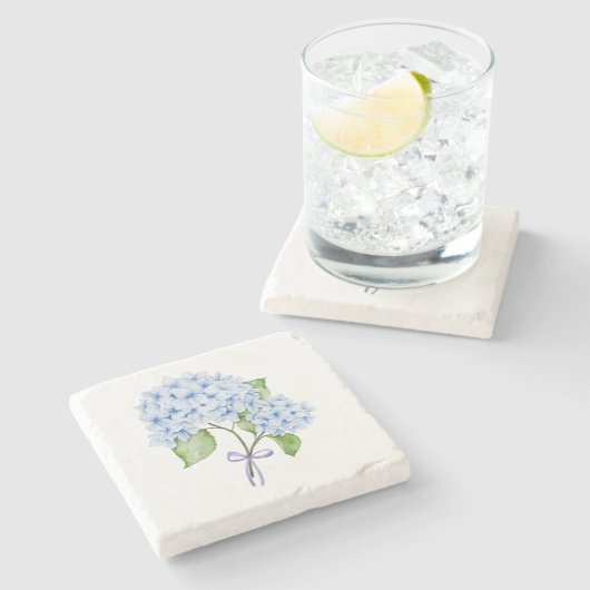 大千年紀アジサイの弓名門私立校風の色 ストーンコースター (横)