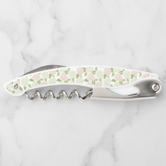 大千年紀アジサイ名門私立校風のかわいらしフローラ ソムリエナイフ (裏面)