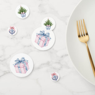 大千年紀ピンクとブルーダマスク コンフェッティ