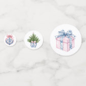 大千年紀ピンクとブルーダマスク コンフェッティ (裏面)