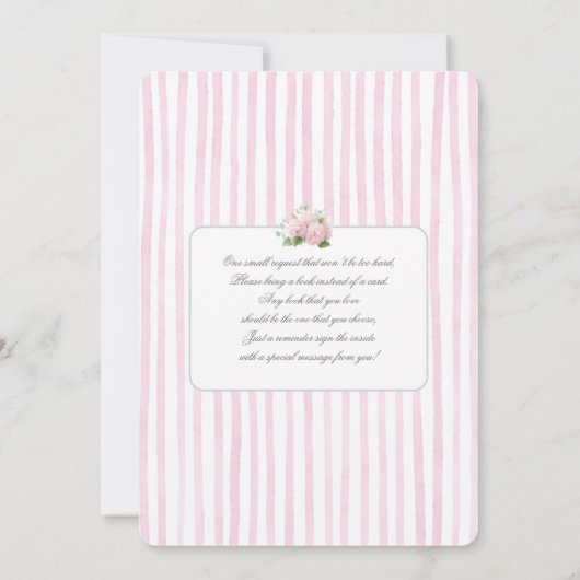 大千年紀ベアベビーシャワーガール 招待状 (裏面)