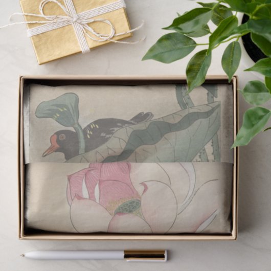 大原光尊による蓮の花のガリヌール 薄葉紙 (ギフト)