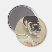 大原光尊『金魚の猫と丼』 マグネット (正面/裏面)