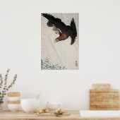 大原公飛んでいる尊による雪の鷲（1933年） ポスター (キッチン)