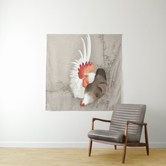 大原好村の鶏と鶏 タペストリー (インサイチュ)