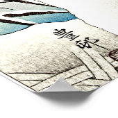 大原好村素晴らしによる雪上ヘロン ポスター (角)