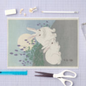 大原小村さんフルサイズのウサギ2匹 薄葉紙 (クラフト)