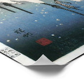 大原小村のヴィンテージが雪の中で輝く ポスター (角)