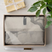 大原小村の枝に2羽のハト 薄葉紙 (ギフト)