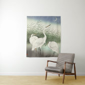 大原小村の浅瀬のサギ タペストリー (インサイチュ)