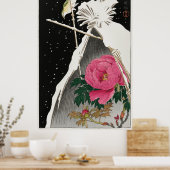 大原小村の牡丹の隣にあるシベリアのブルーハット ポスター (キッチン)