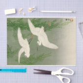 大原小村の白鷺・柳 薄葉紙 (クラフト)