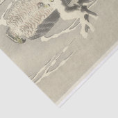 大原小村の落木の雀を持つ鷹 薄葉紙 (詳細)