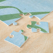 大原小村の虹彩の上のカワセミ ジグソーパズル (側面)