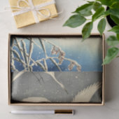 大原小村の雪に隠れたサギたち 薄葉紙 (ギフト)