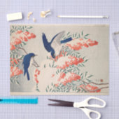 大原小村の雪の中で捕獲者とフライ 薄葉紙 (クラフト)