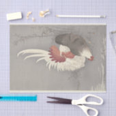 大原小村の鶏と鶏 薄葉紙 (クラフト)