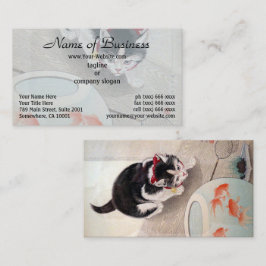 大原小村キャット&ゴールドフィッシュ日本のボ絵を描ウルズ 名刺