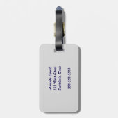 大原小村スコップフクロウさくらんぼ花月 ラゲッジタグ (裏面縦)