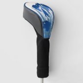 大原小村ヴィンテージ日本のファインアートブルーアイリス ゴルフヘッドカバー (アングル)