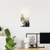 大原小村塔と虹 ポスター (ホームオフィス)