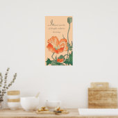 大原小村美日本のしいポピーCC0811引用文 ポスター (キッチン)