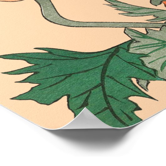 大原小村美日本のしいポピーCC0811引用文 ポスター (角)