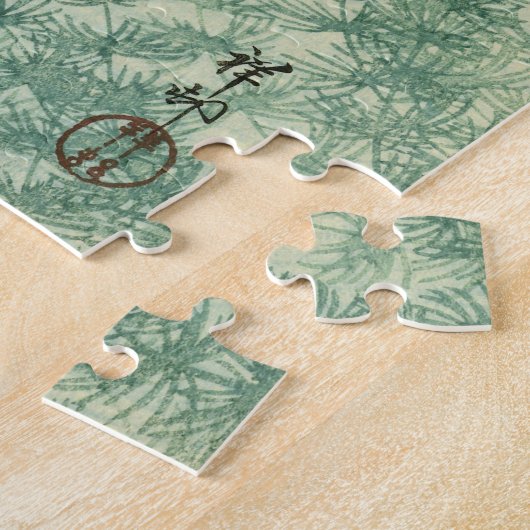 大原小村，ベニバナ金魚 – 日本のファインアート ジグソーパズル (側面)