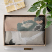 大原日本の公尊松の枝に鶴 薄葉紙 (ギフト)