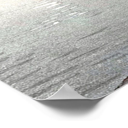 大原湖畔と鹿 ポスター (角)