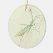 大原祈小村の満月とマンティス セラミックオーナメント (左)