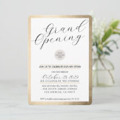 大口モダン書事業金ゴールド 招待状 (スタンド正面)