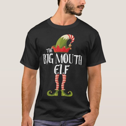 大口小妖精や小人 Tシャツ (正面)